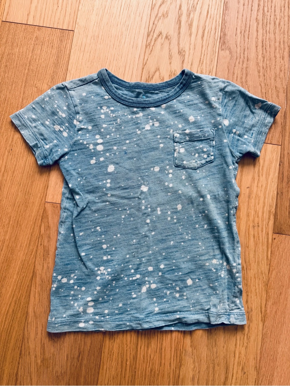 Crewcuts Blue Splatter Pocket Tee